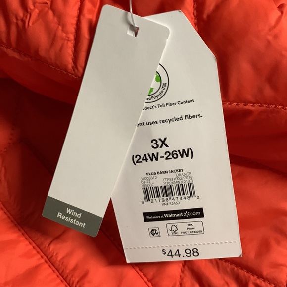 Woman’s 3X (24-26W) Barn Jacket. NWT only $14 - Picture 4 of 9